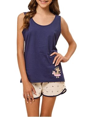 Pijama Curto Daisy Days & Borth 50.38.0023 Juvenil Tropical Algodão T. 10/14
