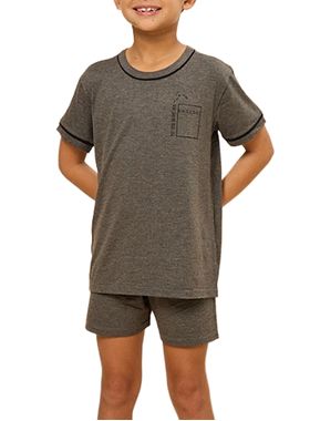 Pijama Curto Daisy Days & Borth 52.01.0060 Infantil Gola Redonda Viscolycra T. 04/08