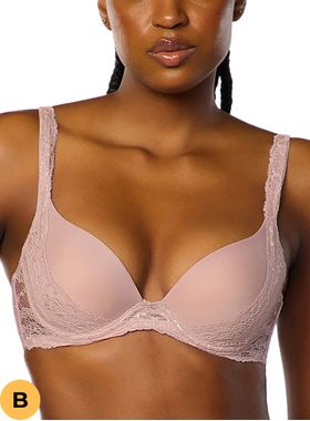 Sutiã Base Valisere 20035 Com Aro e Bojo Renda e Microfibra Taça B T. 42B/48B