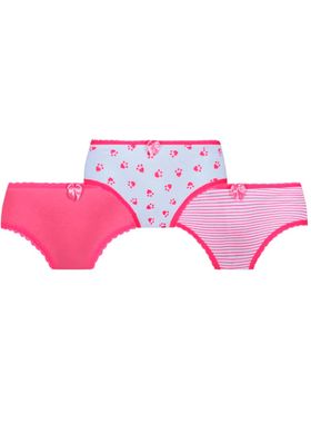 Kit/3 Calcinha Lobinha Lupo 18100-089 kids Estampada Algodão T. PP/G