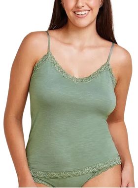 Camisete Alças Hope L2632 Feminina Modal Renda T. P/EG