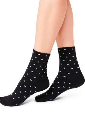 Meia Cano Médio Lupo 04570-075 Feminina Poá Algodão T. 34/39