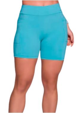 Short Selene Sport 24807.002 Feminino Com Bolso Poliamida T. P/GG