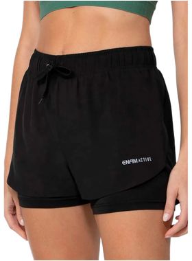 Shorts Duplo Enfim 1000090598 Feminino Active Tafetá T. P/GG