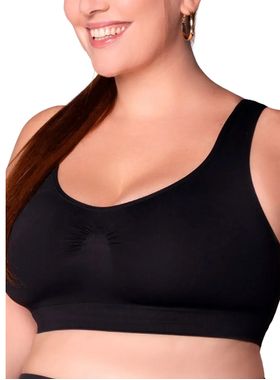 Top Nadador Selene Sport 20790.001 Feminino Plus Size Fitness Sem Costura Microfibra T. X1/X3