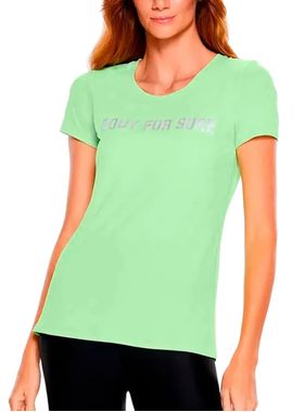 Camiseta Manga Curta Body For Sure 1891 Feminina Estampa Frontal Poliamida T. P/GG